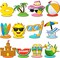 12 Pcs Summer Decor Summer Beach Table Centerpieces Decorations Beach Pool Balls Party Wood Blocks Home Decoration